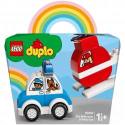 LEGO DUPLO My First: Fire Helicopter and Police Car Toy (10957)