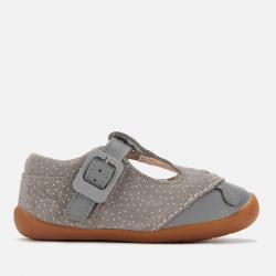 Clarks Roamer Cub Toddler Everyday Shoes - Grey Suede - UK 3 Baby