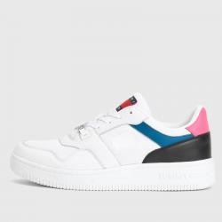 Tommy Jeans Mix Leather Basket Trainers - UK 6
