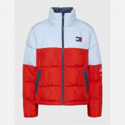 Tommy Jeans Archive Colour-Block Shell Puffer Jacket - M