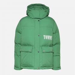 Tommy Jeans Recycled Shell Hooded Puffer Coat - L