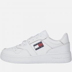 Tommy Jeans Etch Basked Leather Trainers - UK 7