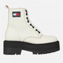 Tommy Jeans Tamy Higher 3A Leather Zip-Up Boots - UK 6