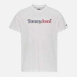 Tommy Jeans Essential Cotton-Blend Multi Logo T-Shirt - XL