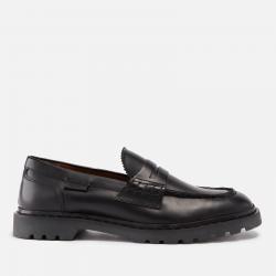 Walk London Milano Leather Saddle Loafers - 9