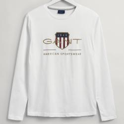 GANT Archive Shield Logo-Print Cotton T-Shirt - XL