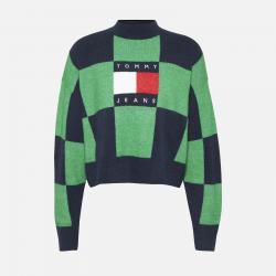 Tommy Jeans Checker Flag Knit Jumper - XL
