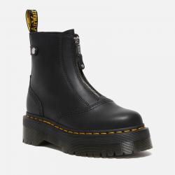 Dr. Martens Jetta Zip Front Leather Boots - UK 6