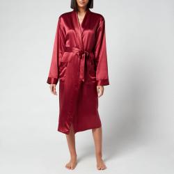 SPA Silk Robe - Claret Rose - L-XL