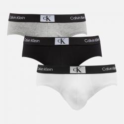Calvin Klein Three-Pack Stretch-Jersey Hip Briefs - S