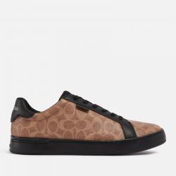 Coach Lowline Signature Printed Coated-Canvas Trainers - UK 10