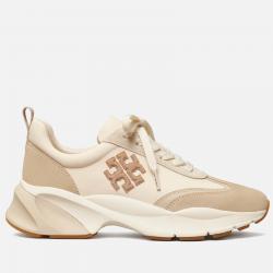 Tory Burch Good Luck Suede-Trimmed Nylon Running-Style Trainers - UK 5