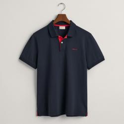 GANT Contrast Rugger Stretch-Cotton Piqué Polo Shirt - S