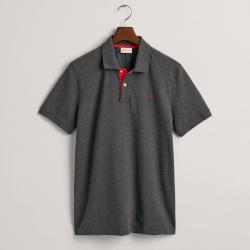 GANT Contrast Rugger Stretch-Cotton Piqué Polo Shirt - L