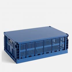 HAY Colour Crate Lid - Large - Dark Blue
