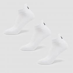 MP Unisex Trainer Socks (3 Pack) - White - UK 9-11