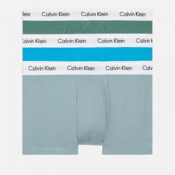 Calvin Klein 3-Pack Low Rise Cotton-Blend Trunks - XL