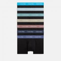 Calvin Klein 7-Pack Low Rise Cotton-Blend Trunks - S