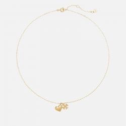 Tory Burch Good Luck Pendant 18-Karat Gold-Plated Necklace