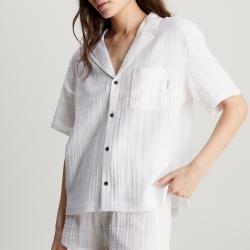 Calvin Klein Textured Cotton-Gauze shirt - XS