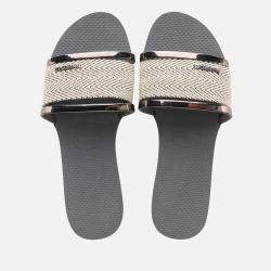 Havaianas Trancoso Woven Rubber Slide Sandals - UK 5