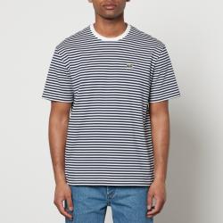 Lacoste Stripe Cotton-Jacquard T-Shirt - M