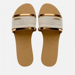 Havaianas Trancoso Woven Rubber Slide Sandals - UK 3/4