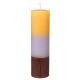 Broste Copenhagen Rainbow Pillar Candle - Purple