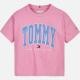 Tommy Hilfiger Girls Bold Varsity T-Shirt - Fresh Pink - 7 Years