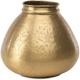 Nkuku Nami Antique Round Brass Pot