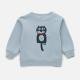 BoBo Choses Baby’s Cat O’Clock Fleece Back Cotton Sweatshirt - 18-24 months