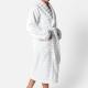 ESPA Ribbed Wave Bath Robe - White - White - L/XL
