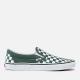 Vans Classic Checkerboard Canvas Slip-On Trainers - UK 8