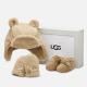 UGG Babies’ Bixbee Fleece Boots, Hat and Mittens Gift Set - UK 2 Baby