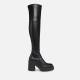 Steve Madden Clifftop Faux Leather Heeled Knee Boots - UK 8