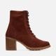 Clarks Clarkwell Suede Heeled Boots - UK 4