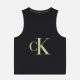 Calvin Klein Cropped Logo-Print Cotton-Jersey Tank - XS