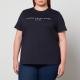 Tommy Hilfiger Curve Embroidered Logo Cotton-Jersey T-Shirt - IT 46/UK 12