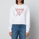 Guess Icon Embellished Cotton-Blend Jersey Sweatshirt - XL