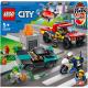 LEGO City: Fire Rescue & Police Chase Truck Toy Set (60319)
