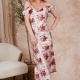 Hope & Ivy Valetta Floral-Print Satin Midi Dress - UK 8