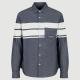 Armani Exchange Chambray Stripe Cotton Long-Sleeved Shirt - XXL