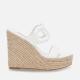 Steve Madden Settle Faux Leather Wedged Mules - UK 7