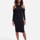 Calvin Klein Jeans Double-Layer Ribbed-Jersey Dress - L