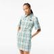Lacoste Checked Cotton-Blend Shirt Dress - EU 40/UK 12
