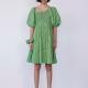 Damson Madder Adelaide Asymmetric Organic Cotton Mini Dress - UK 14