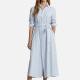 Polo Ralph Lauren Linen and Cotton-Blend Midi Dress - UK 2