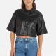 Calvin Klein Jeans Boxy Faux Leather Overshirt - S