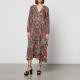 Never Fully Dressed Floral-Print Satin Midi Dress - UK 20