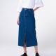 Aligne Greta Organic Cotton-Denim Midi Skirt - UK 16